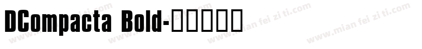 DCompacta Bold字体转换
